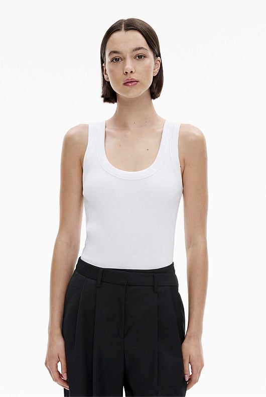 Cotton Scoop Neck Tank