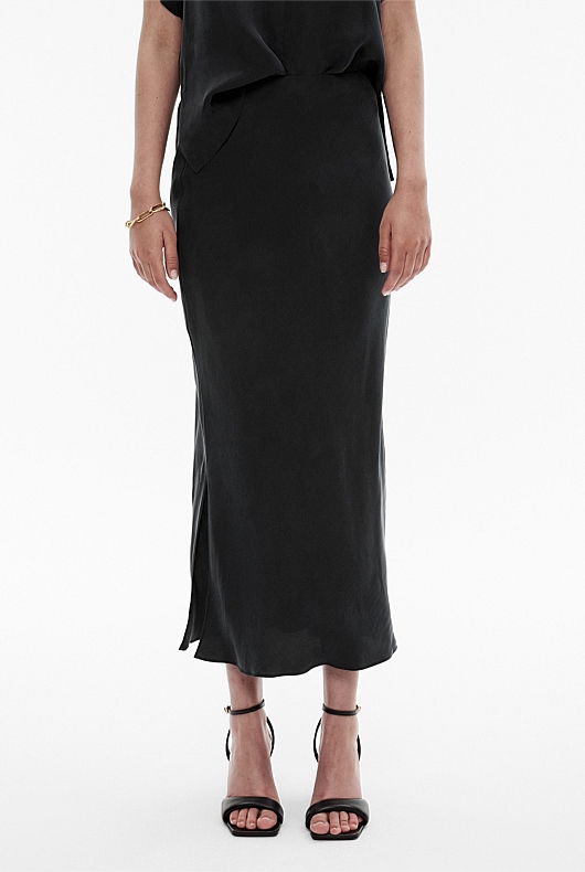 Cupro Maxi Skirt