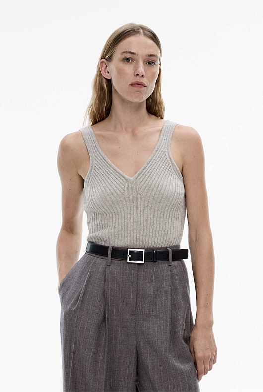 Wool Blend Knit Tank