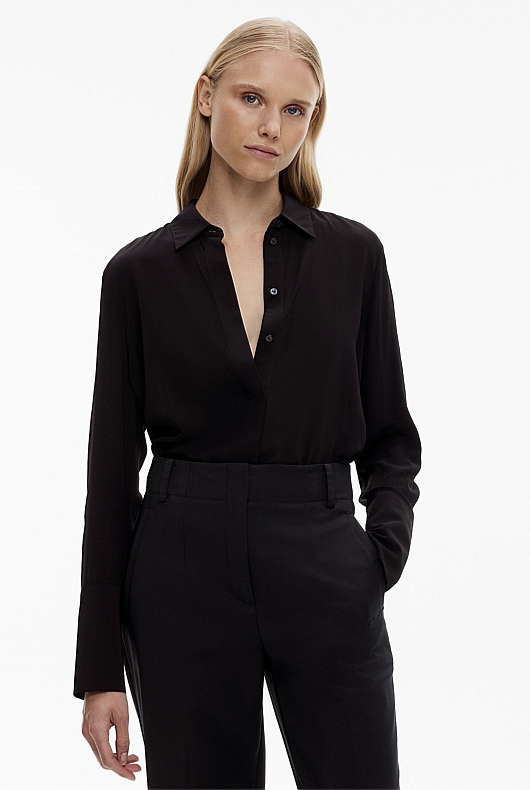 Longline Drape Shirt