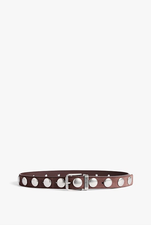 Studded Leather Belt