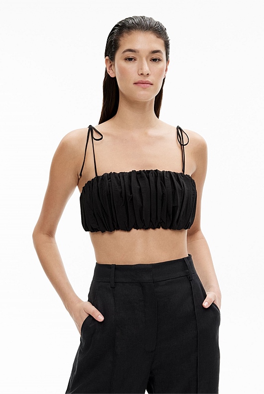 Gathered Crop Bodice