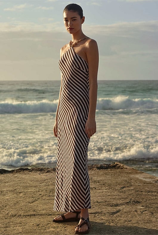 Stripe Halter Dress