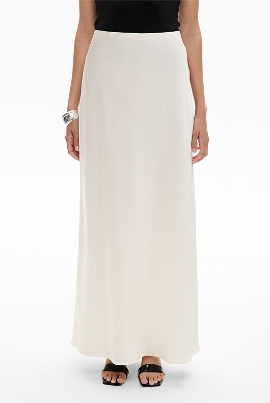 Bias Maxi Slip Skirt