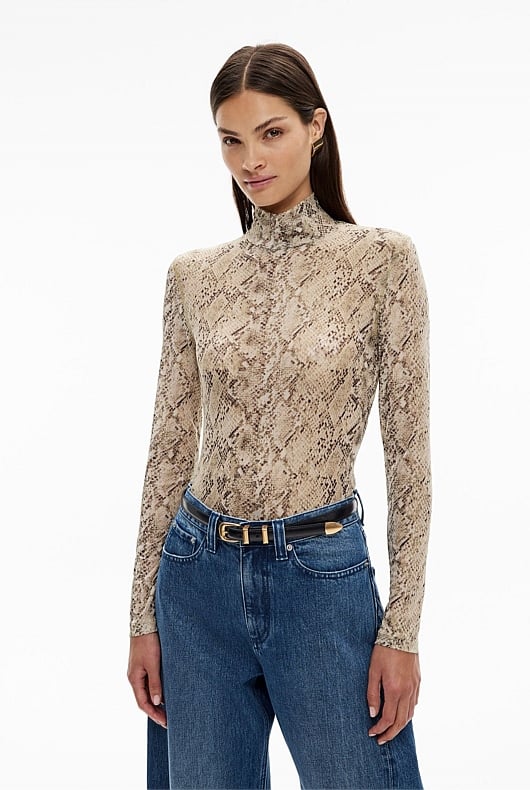 Snake Print Top