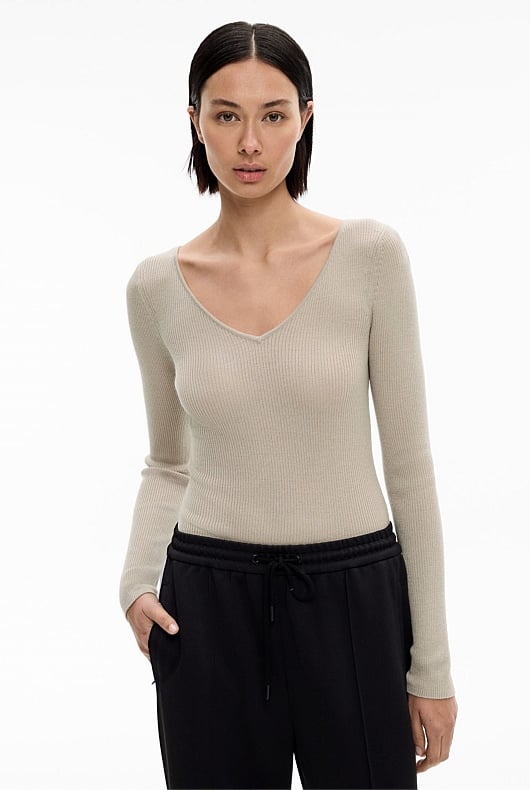 Wide Neck Knit