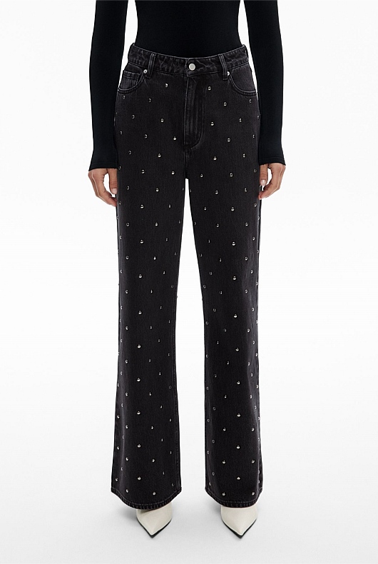 Studded Denim Jean