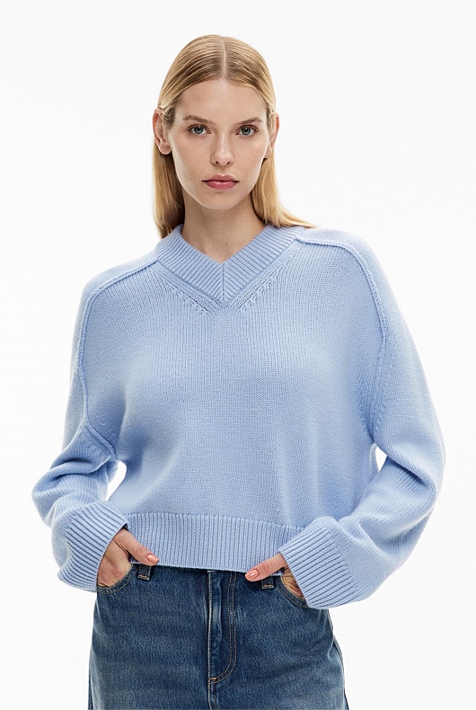 High V Knit Jumper