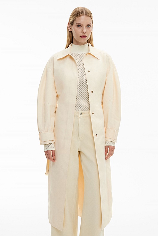 Sculpted Trench Coat