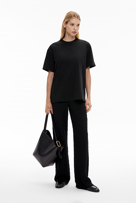 Textured Jersey Pants
