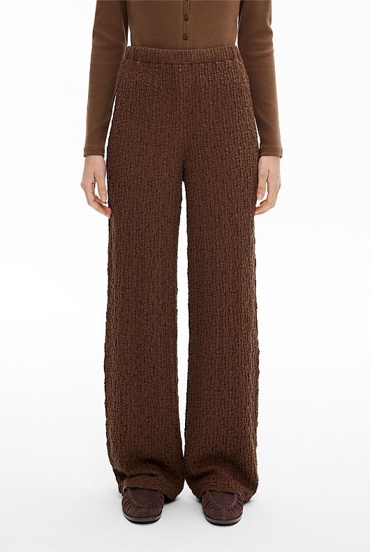Textured Jersey Pants