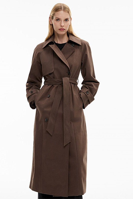 Suedette Trench