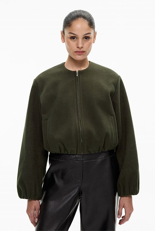 Felted Bomber Jacket