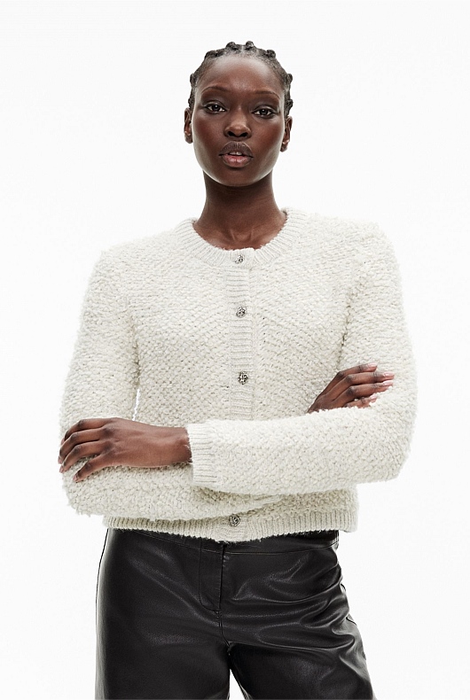 Textured Button Cardigan