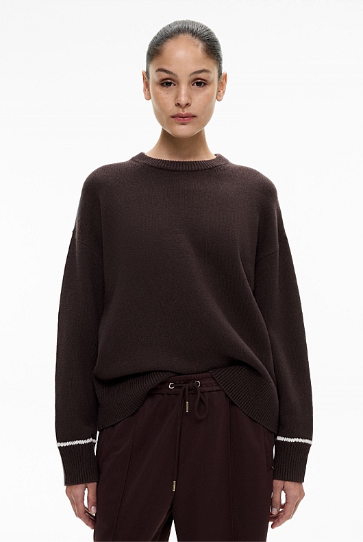 Contrast Detail Knit