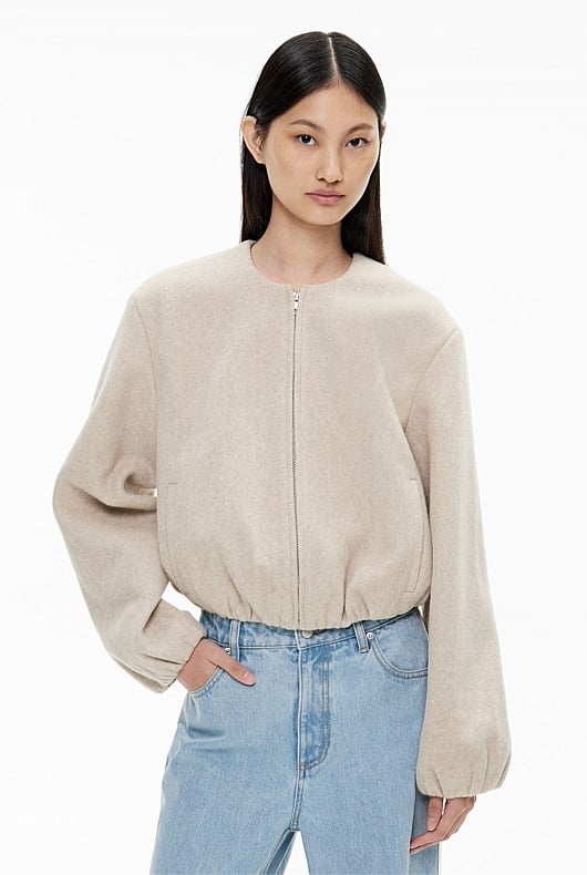 Felted Bomber Jacket