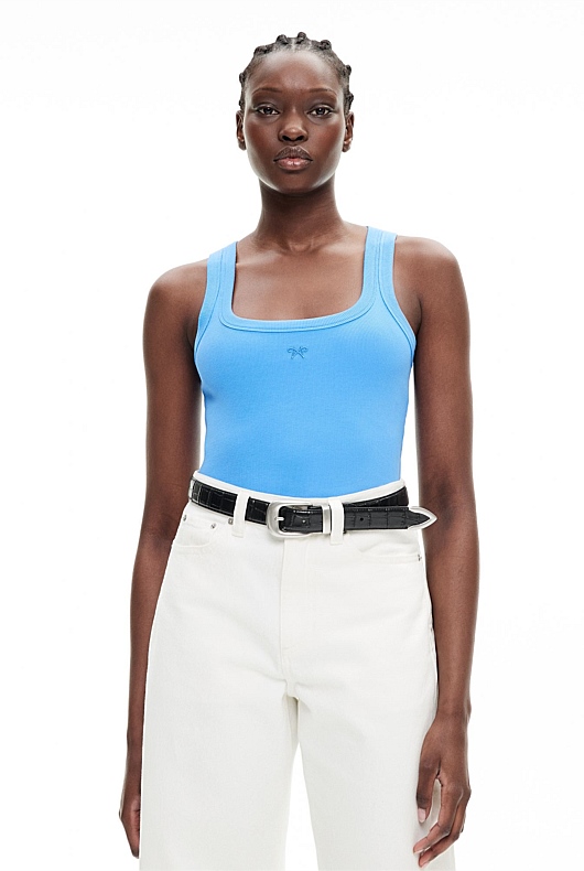 Rib Square Neck Tank