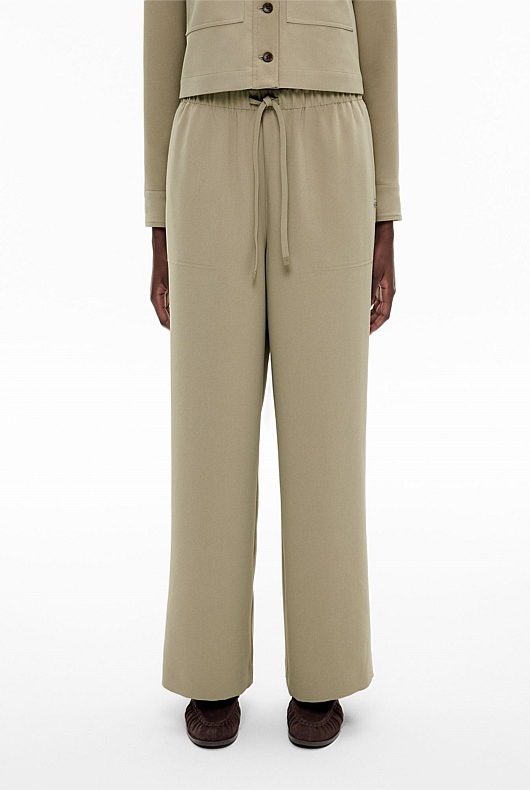 Crepe Track Pants