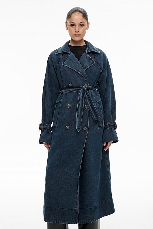Denim Trench Coat