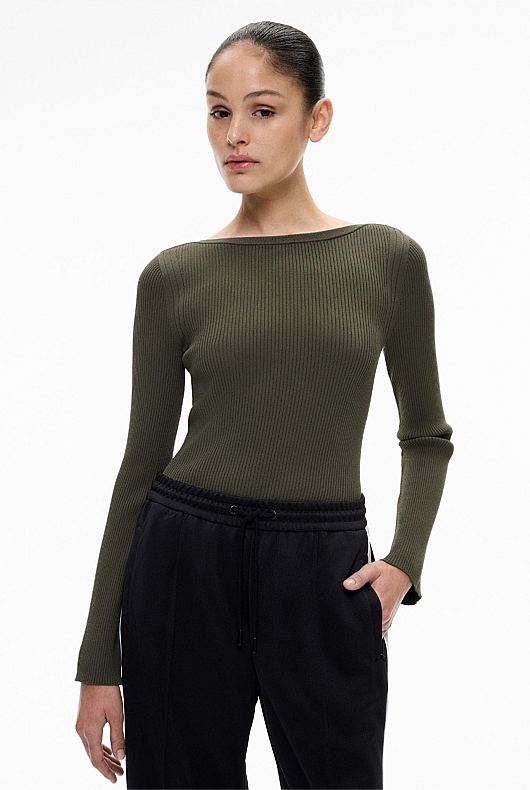 Asymmetric Hem Knit