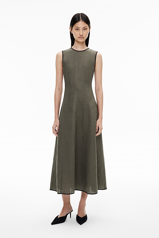 Linen Seam Dress