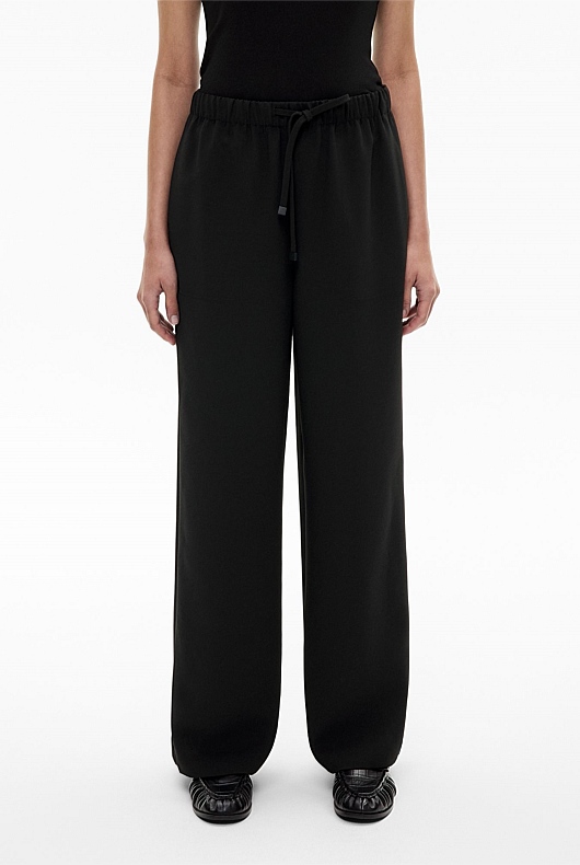 Crepe Track Pants