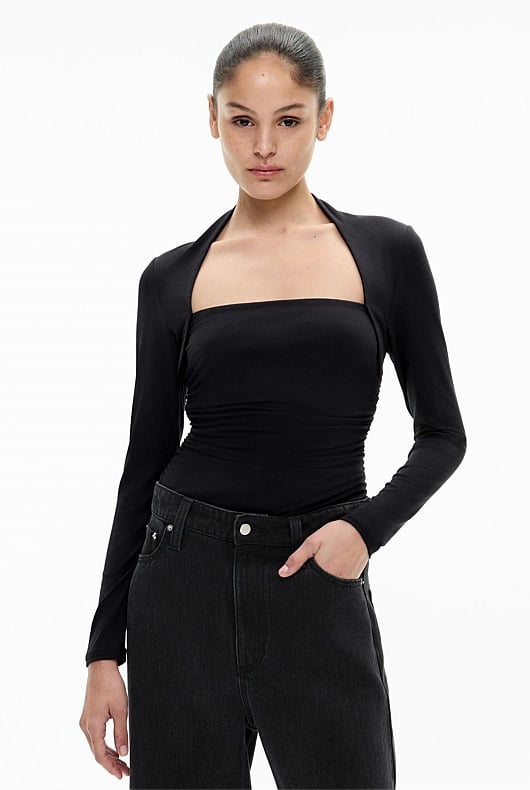 Square Neck Ruched Top