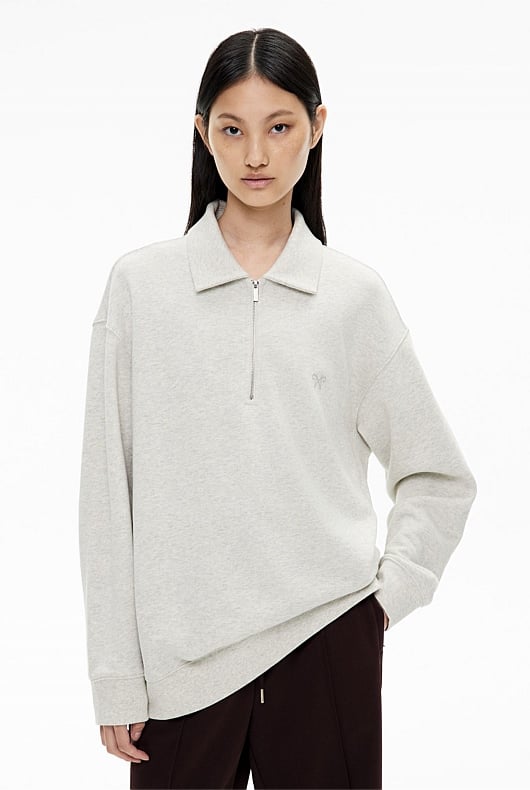 Longline Zip Sweater