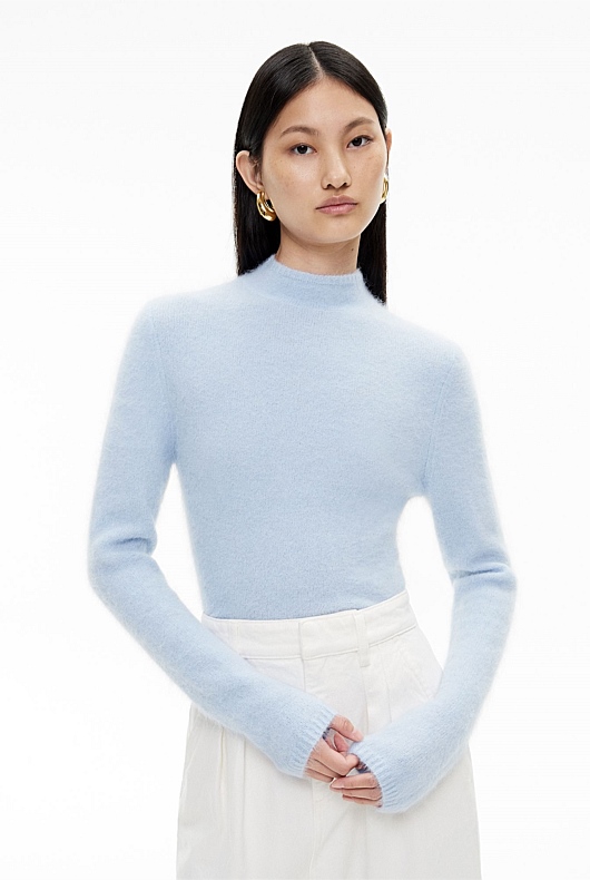 Fluffy Open Back Knit