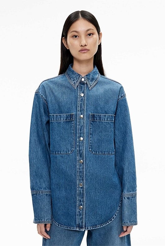 Denim Snap Shirt