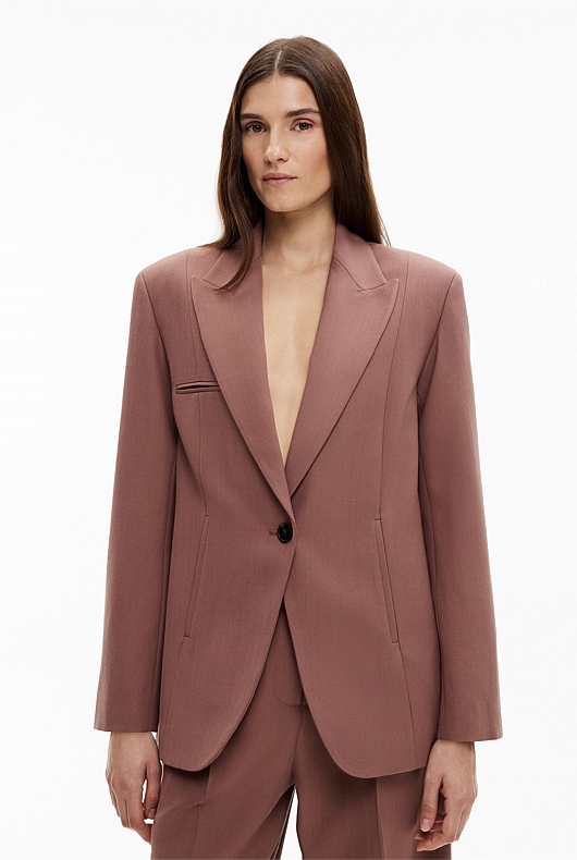 Piped Pocket Blazer