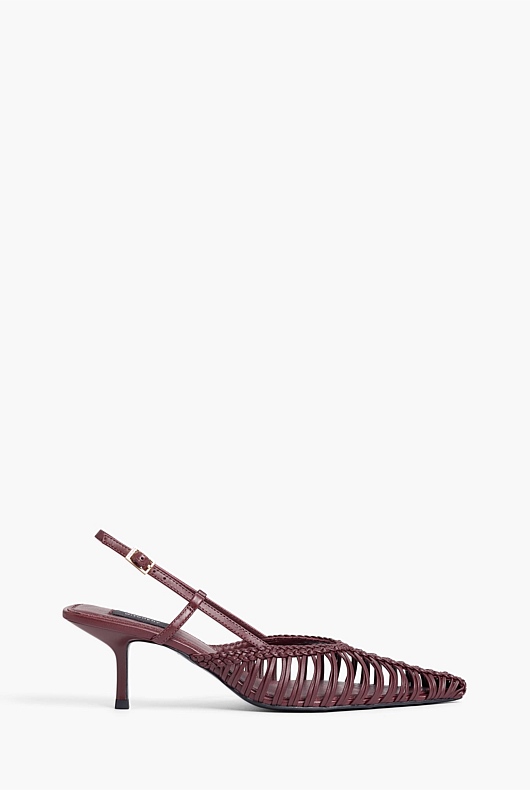 Cora Weave Slingback Heels