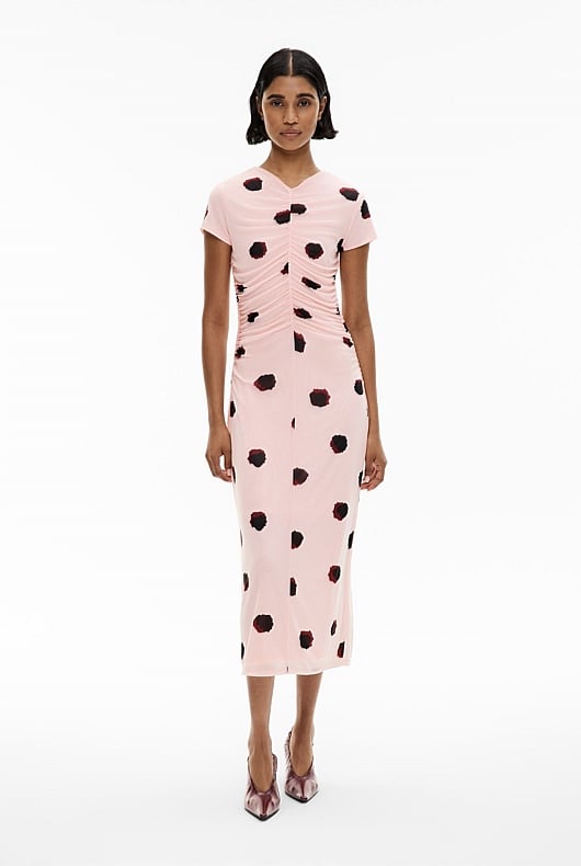Gather Mesh Dress