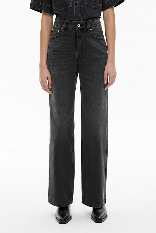 Button Detail Jeans