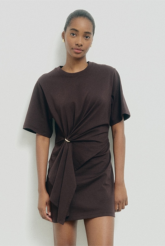 Trim Detail Tee Dress