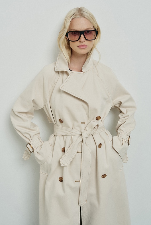 Denim Trench Jacket