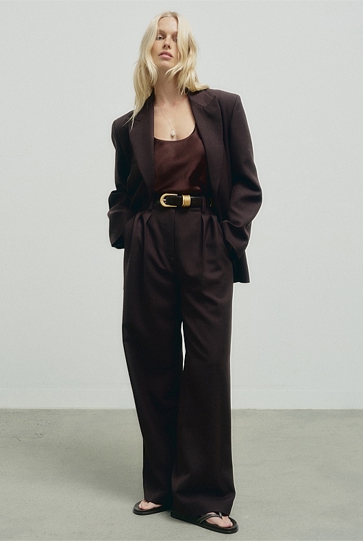 Piped Detail Pants