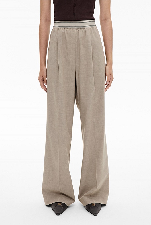 Elastic Detail Pants