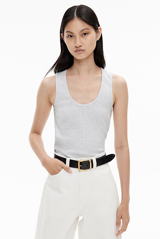 Scoop Rib Tank Top