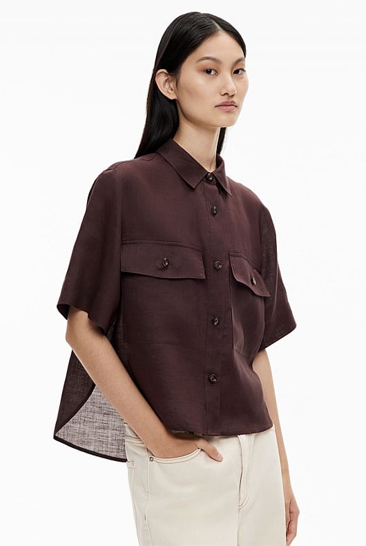 Short Sleeve Utility Pocket Shirt