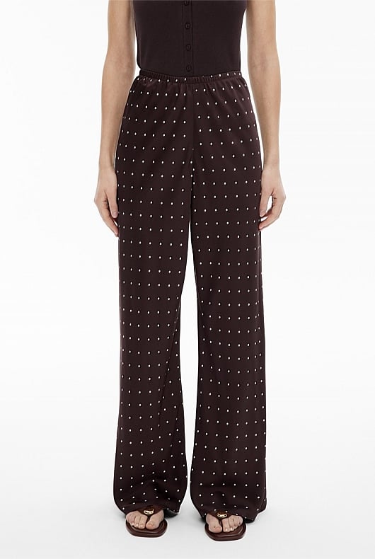Bias Pull On Pants