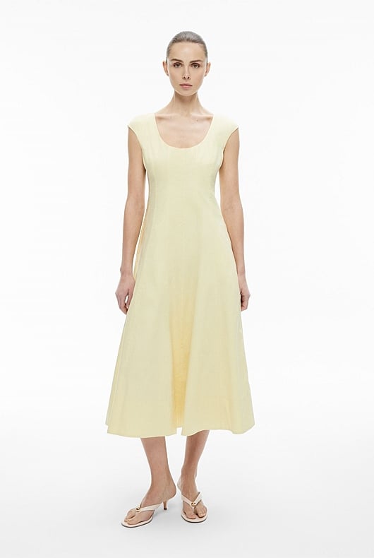 Cap Sleeve Panel Dress