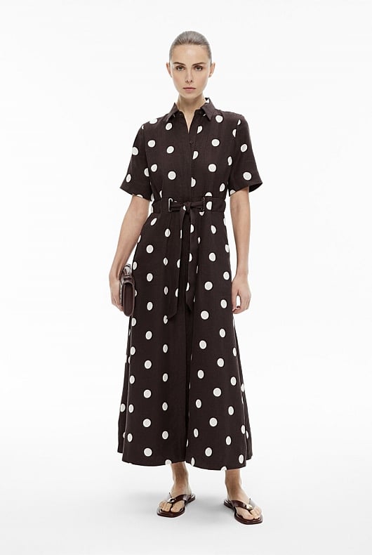 Spot Eyelet Dress