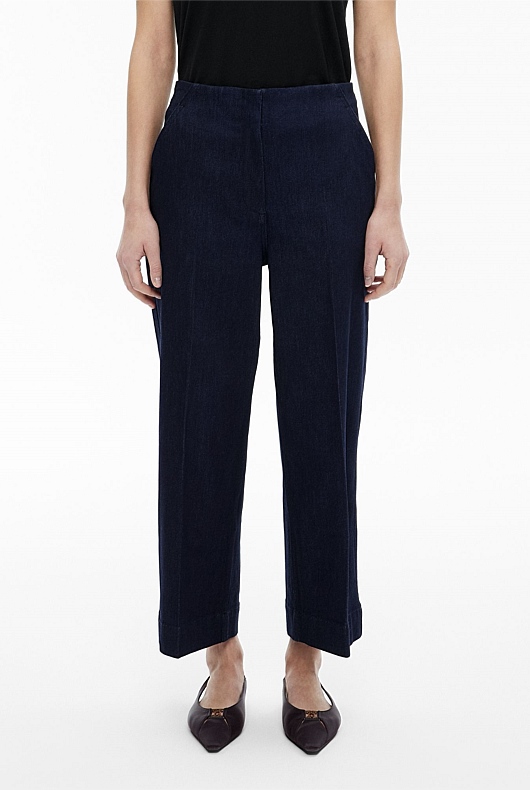 Denim Crop Pants