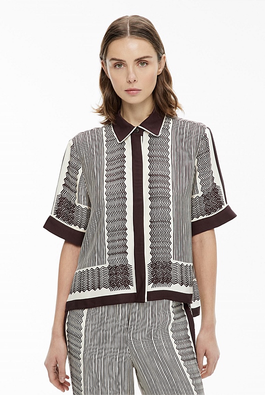 Scarf Print Shirt