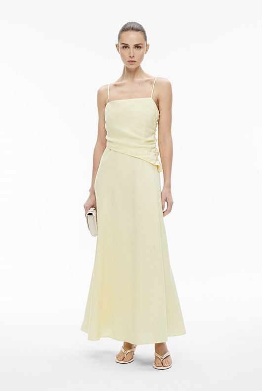Tuck Bodice Maxi Dress