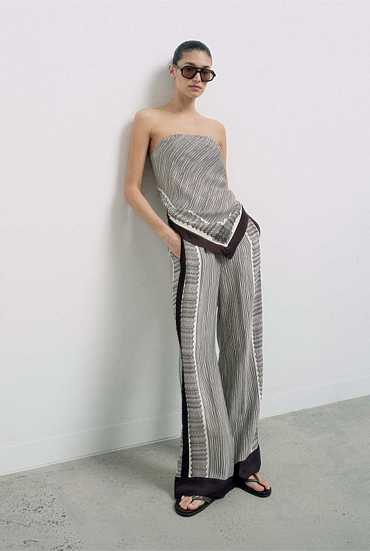 Scarf Print Pants