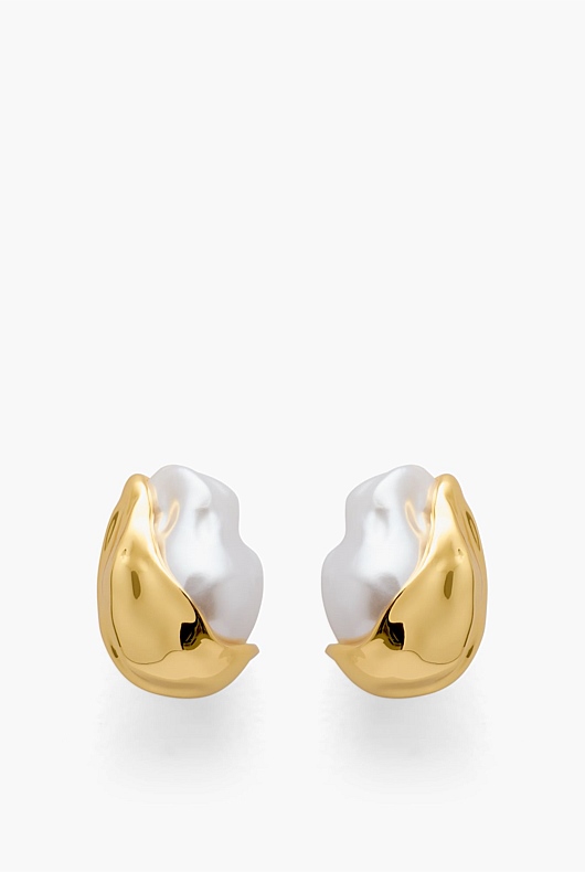 Audrey Pearl Stud Earrings