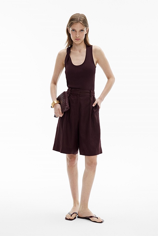 Linen Bermuda Shorts