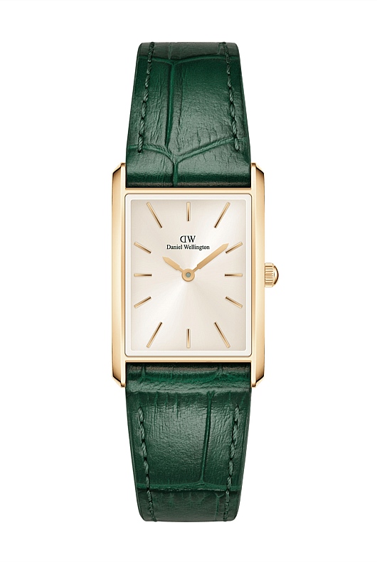 Bound 32x22 Green Croc Leather G Champagne Sunray Watch